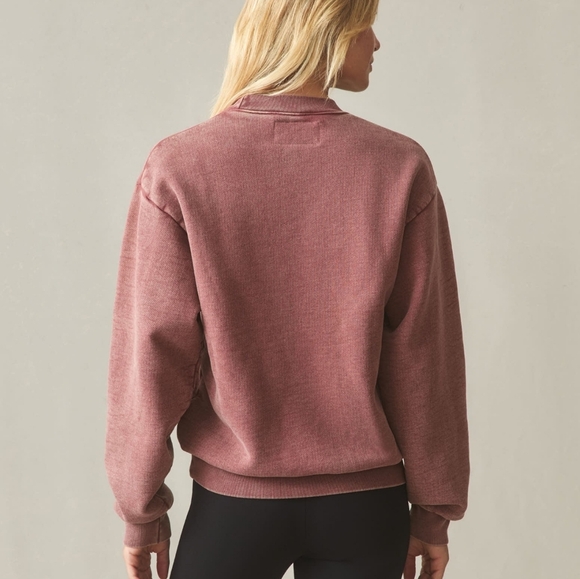 American Giant Heavy Weight Charcoal Grey Vintage Wash Sweatshirt Made In USA - Picture 5 of 12